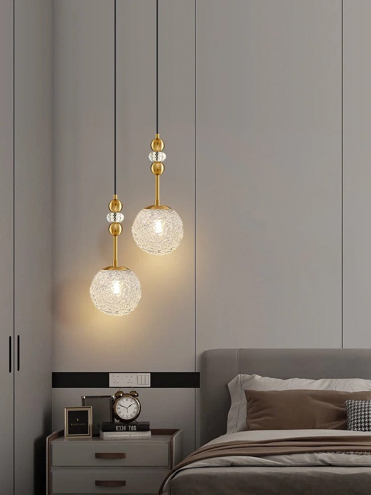 Lampe de Chevet Suspendue - Boule de Verre | Cocon de Lune