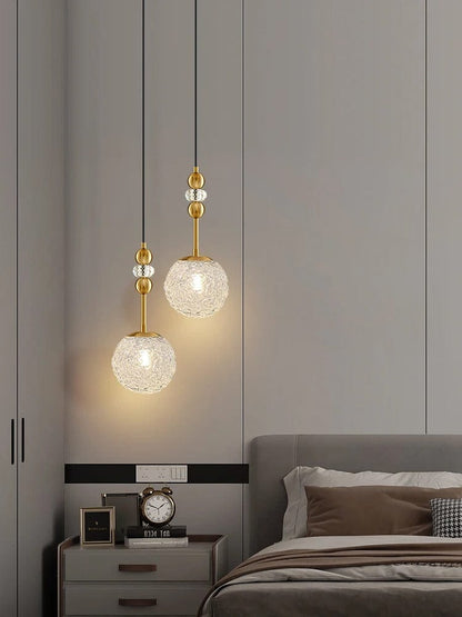 Lampe de Chevet Suspendue - Boule de Verre | Cocon de Lune