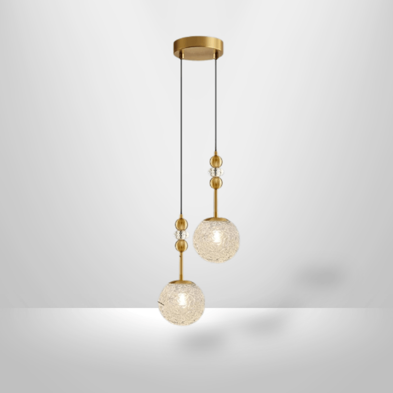 Lampe de Chevet Suspendue - Boule de Verre | Cocon de Lune Boule design x2