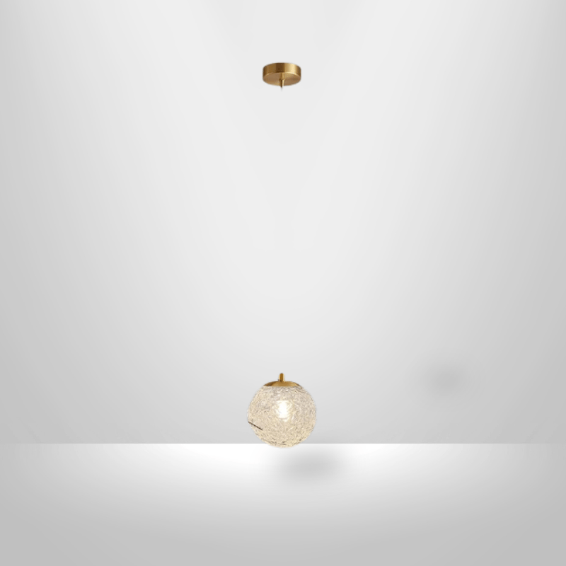 Lampe de Chevet Suspendue - Boule de Verre | Cocon de Lune Boule simple