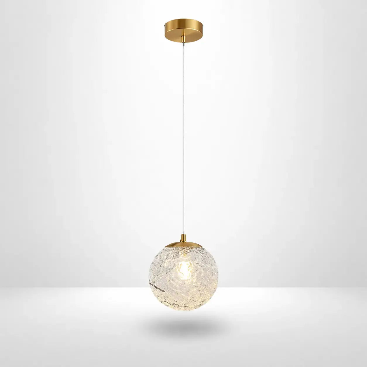 Lampe de Chevet Suspendue en Verre - Boule de Verre | Cocon de Lune Boule simple