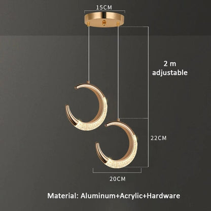 Lampe de Chevet Suspendue - Fil de Lune | Cocon de Lune