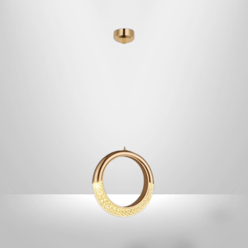 Lampe de Chevet Suspendue - Fil de Lune | Cocon de Lune Cercle / Lumière Blanche