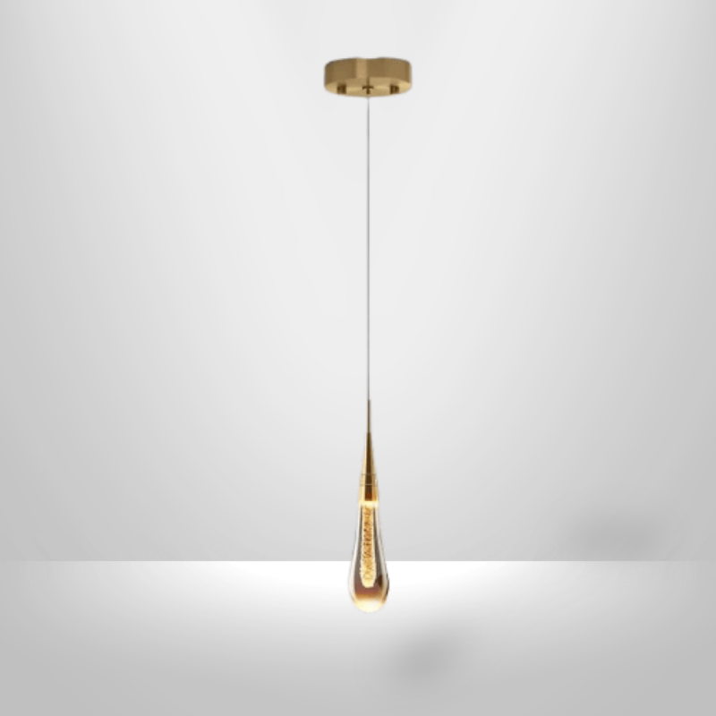Lampe de Chevet Suspendue - Tige de Lumière | Cocon de Lune Goutte d'Eau / Chaud
