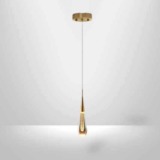 Lampe de Chevet Suspendue - Tige de Lumière | Cocon de Lune Goutte d'Eau / Chaud