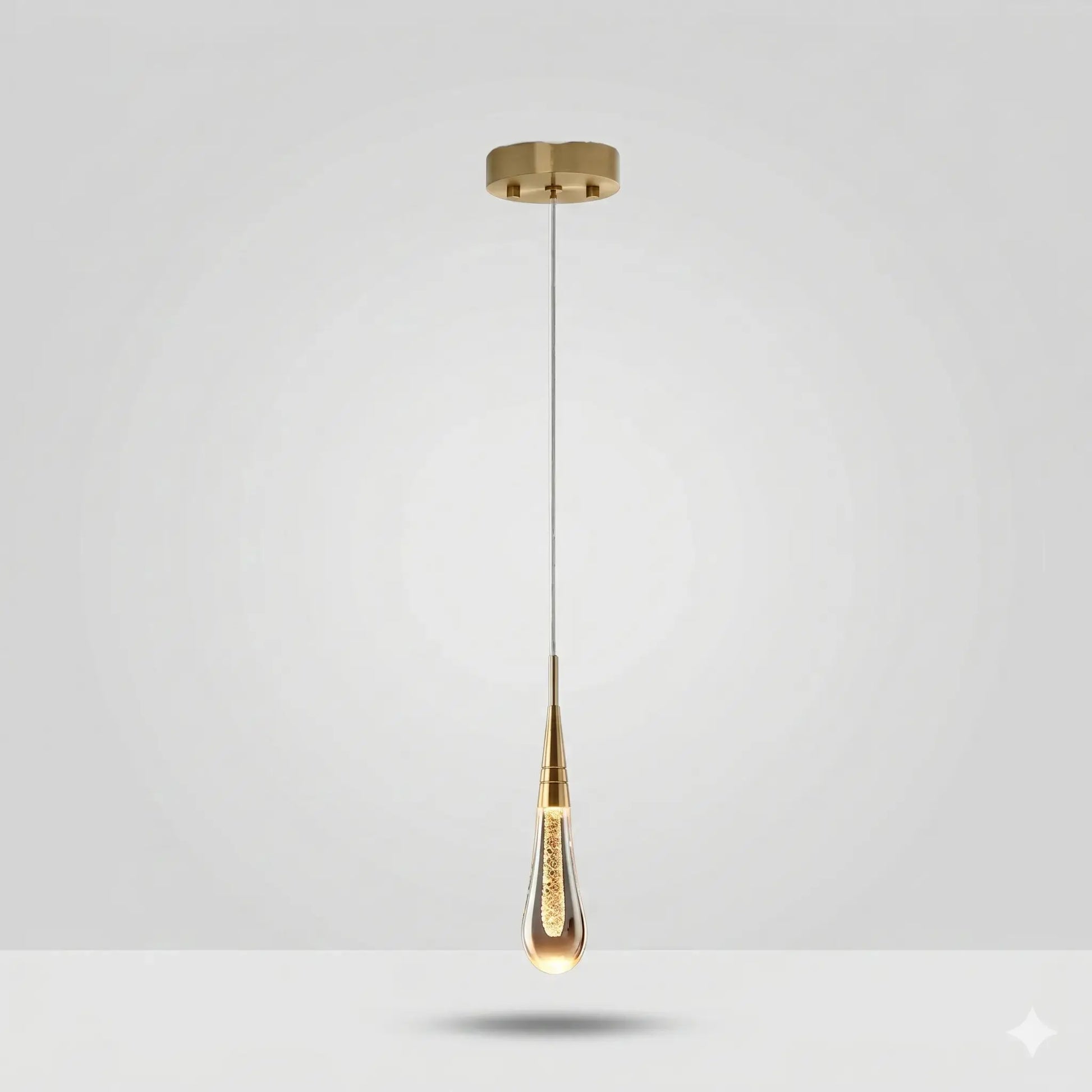 Lampe de Chevet Suspendue - Tige de Lumière | Cocon de Lune Goutte d'Eau / Chaud