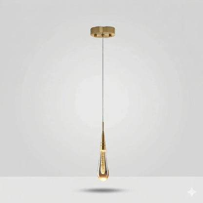 Lampe de Chevet Suspendue - Tige de Lumière | Cocon de Lune Goutte d'Eau / Chaud