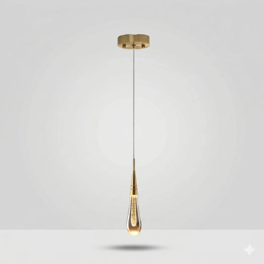 Lampe de Chevet Suspendue - Tige de Lumière | Cocon de Lune Goutte d'Eau / Chaud