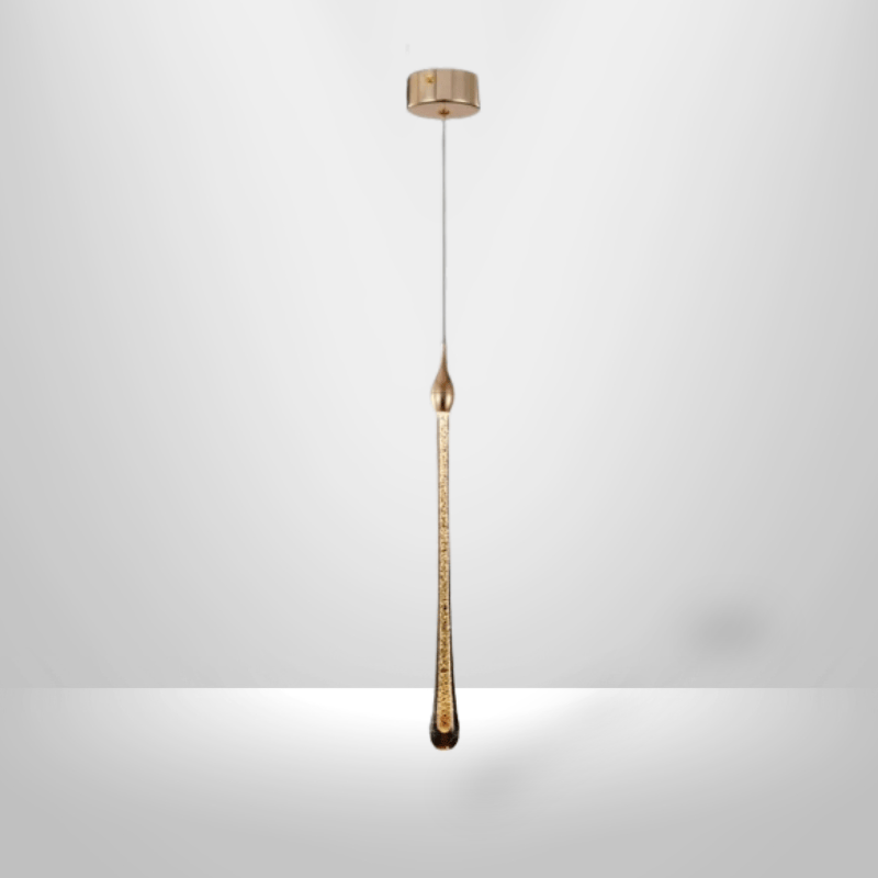 Lampe de Chevet Suspendue - Tige de Lumière | Cocon de Lune Grande Goutte 35cm / Chaud