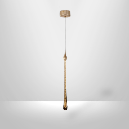 Lampe de Chevet Suspendue - Tige de Lumière | Cocon de Lune Grande Goutte 35cm / Chaud