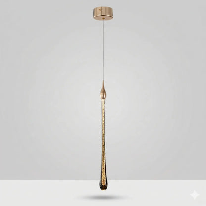 Lampe de Chevet Suspendue - Tige de Lumière | Cocon de Lune Grande Goutte 35cm / Chaud