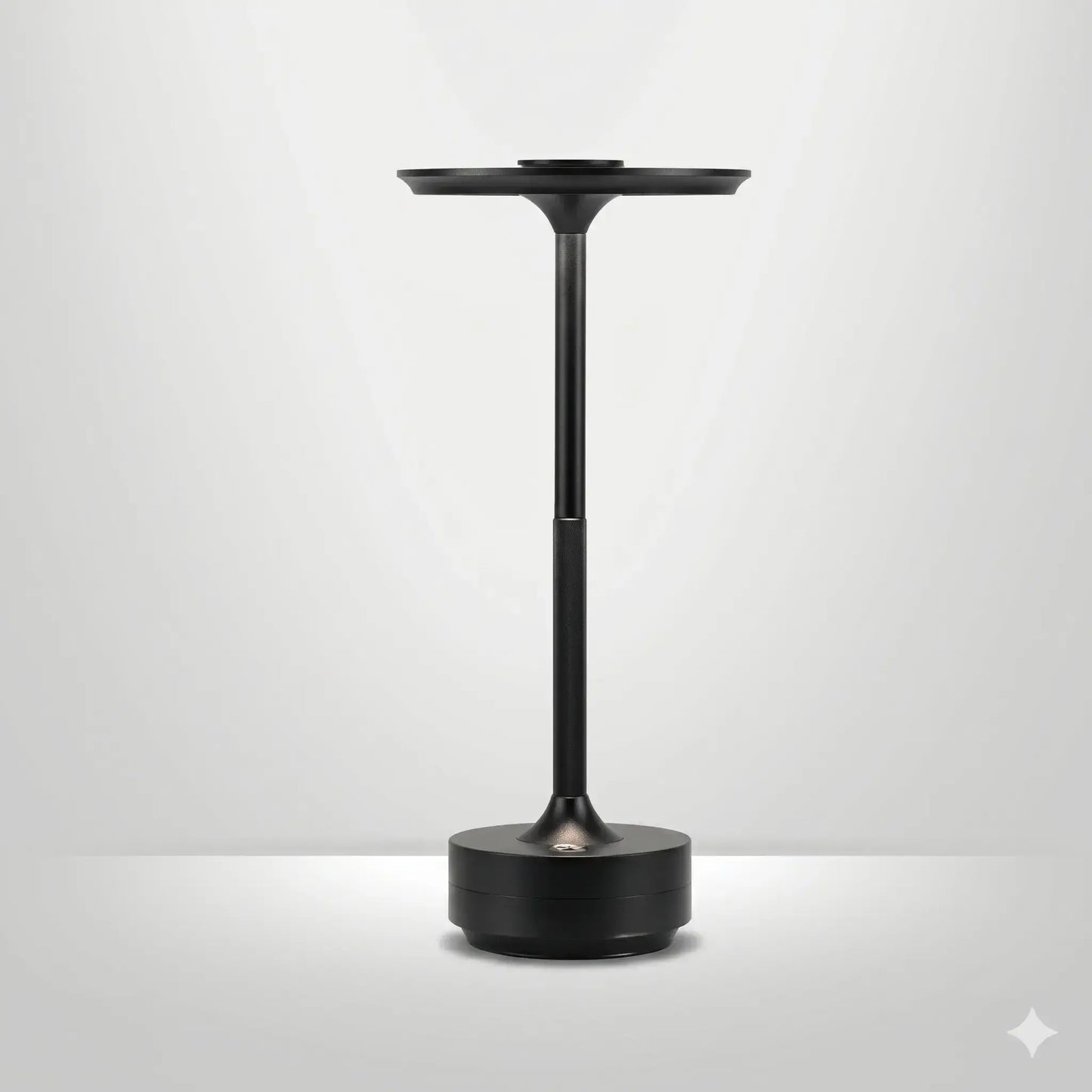 Lampe de Chevet Tactile en Aluminium - LumiTouch | Cocon de Lune Noir