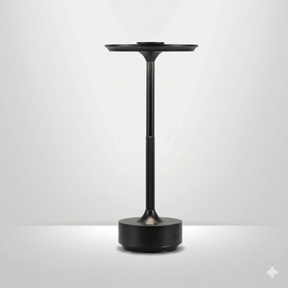Lampe de Chevet Tactile en Aluminium - LumiTouch | Cocon de Lune Noir