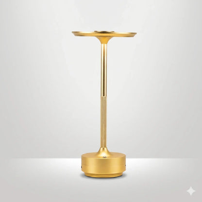 Lampe de Chevet Tactile en Aluminium - LumiTouch | Cocon de Lune Or