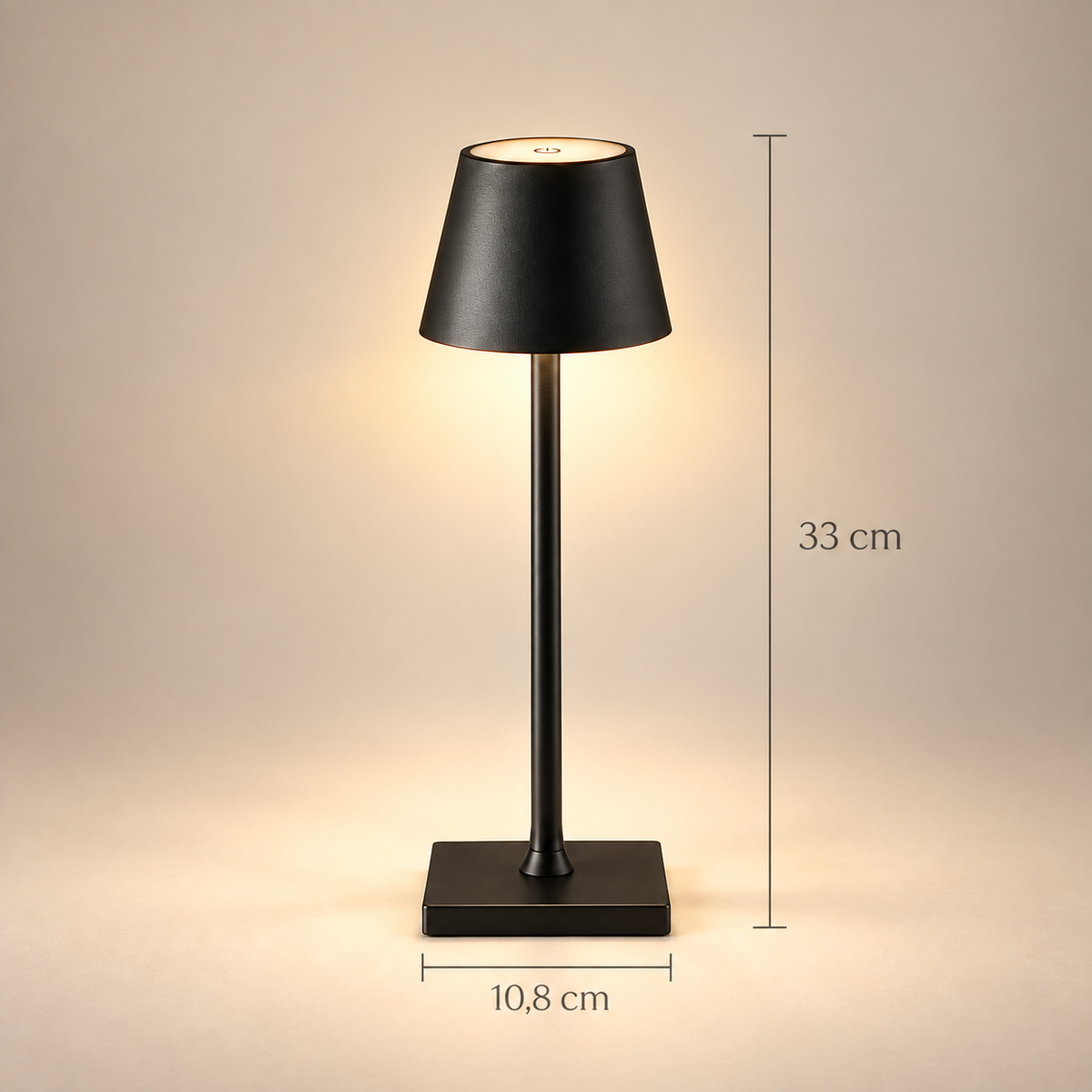Lampe de Chevet Tactile Style Bistrot - Glide | Cocon de Lune - dimensions 33 cm x 10,8 cm