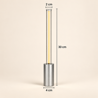 Lampe de Chevet Tube Sans Fil - WandLight | Cocon de Lune - Dimensions