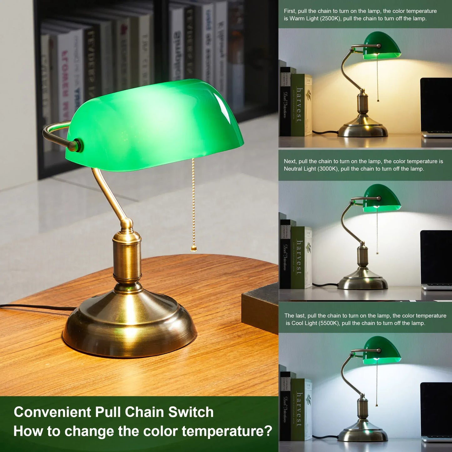 Lampe de Chevet Vintage - 70’s | Cocon de Lune Vert