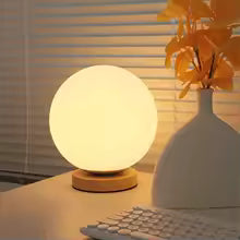Lampe de Chevet LED - Éclat Perlé | Cocon de Lune