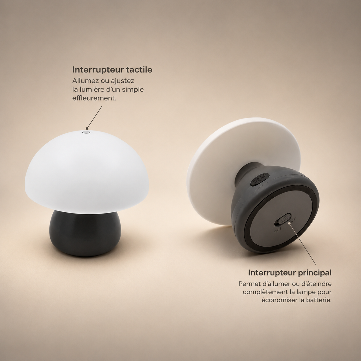 Petite Ronde sans fil, batterie rechargeable intégrée | Cocon de Lune