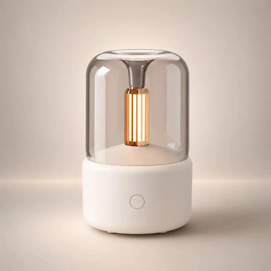 Petite Lampe de Chevet - MiniBrume | Cocon de Lune Blanc
