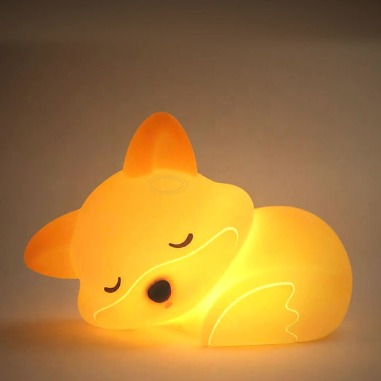 Veilleuse Renard Silicone Tactile - Câlin | Cocon de Lune - Vidéo ambiance