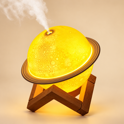 Veilleuse Humidificateur Planète - LunaPop | Cocon de Lune - Modèle Lune