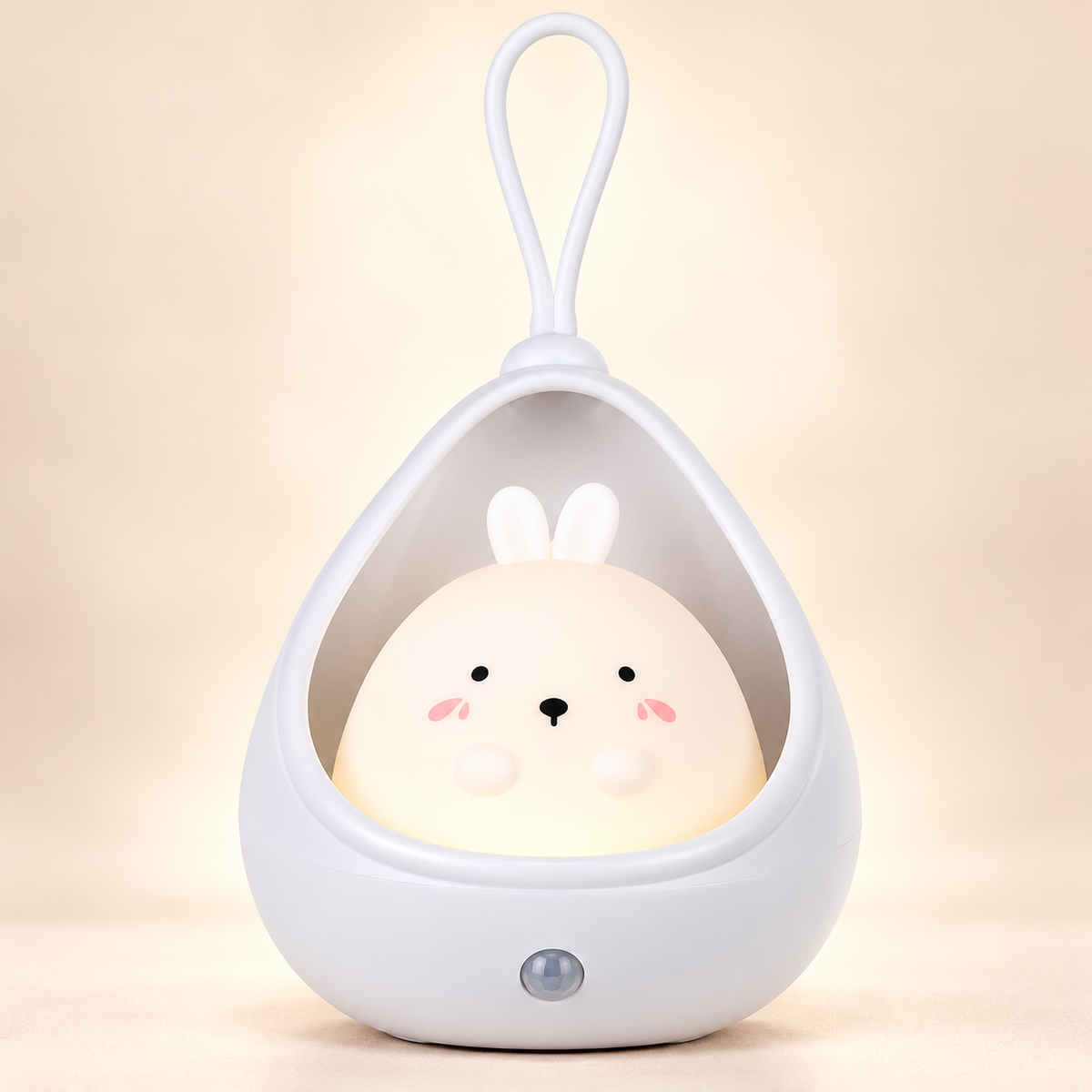 Veilleuse Lapin à Détecteur de Mouvement - KidDream | Cocon de Lune - Blanc