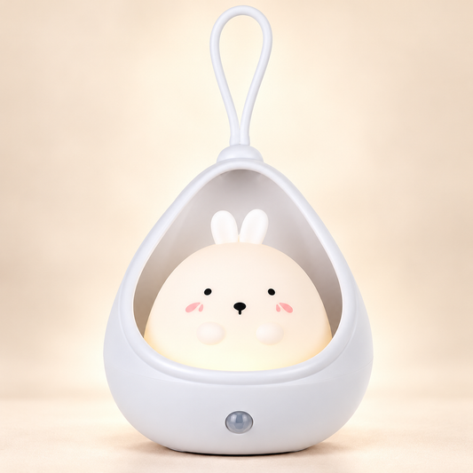 Veilleuse Lapin à Détecteur de Mouvement - KidDream | Cocon de Lune - Blanc
