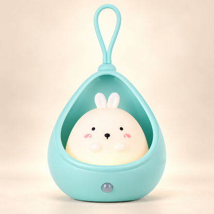 Veilleuse Lapin à Détecteur de Mouvement - KidDream | Cocon de Lune - Menthe
