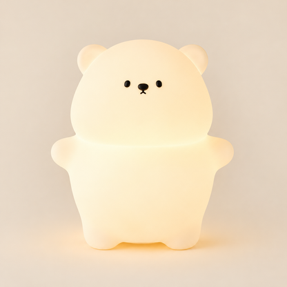Veilleuse Ourson Silicone Tactile - MoonSoft | Cocon de Lune - Ourson illuminé