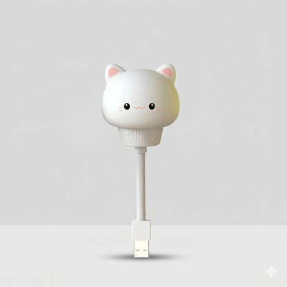 Veilleuse - Petit Halo | Cocon de Lune USB-Plug and Play / Chat