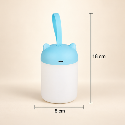 Veilleuse Portable Oreilles de Chaton - Petit Songe | Cocon de Lune - Bleu, dimensions 18 x 8 cm