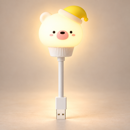 Veilleuse USB Plug and Play - Petit Halo | Cocon de Lune - Ours