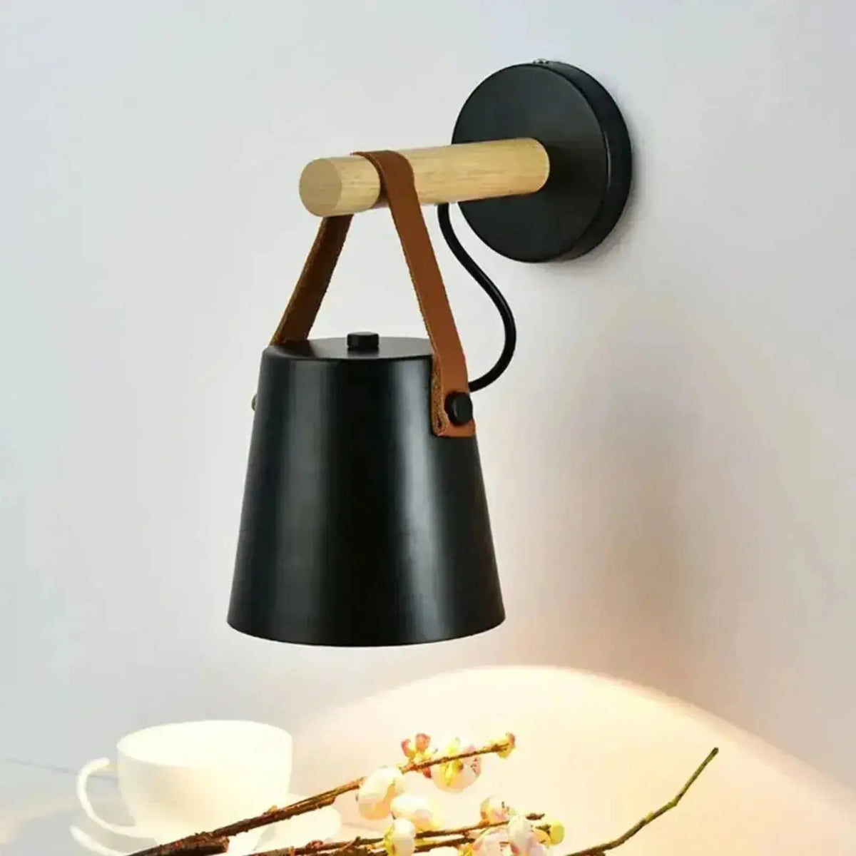 Lampe de Chevet Murale Imitation Bois - Wallo | Cocon de Lune